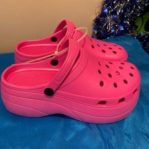 Pink clog croc like shoes (not croc brand) size 11